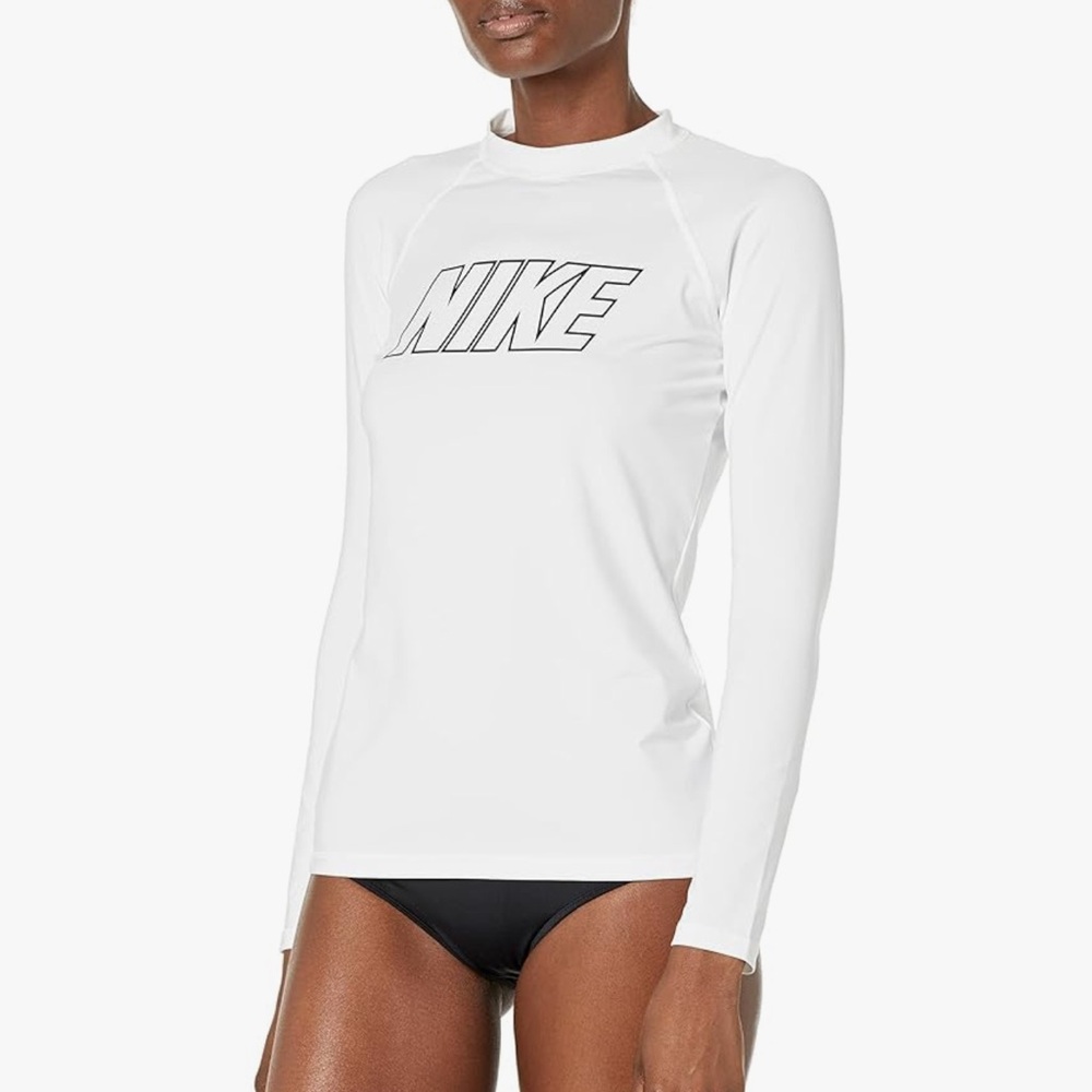 NWT Nike Women's Swim Hydroguard Dri-FIT UV Long Sleeve Top Rash guard Medium